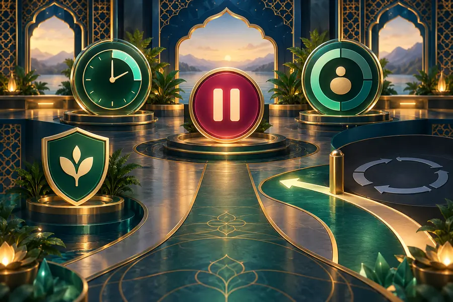 Time, budget and pause controls for responsible participation